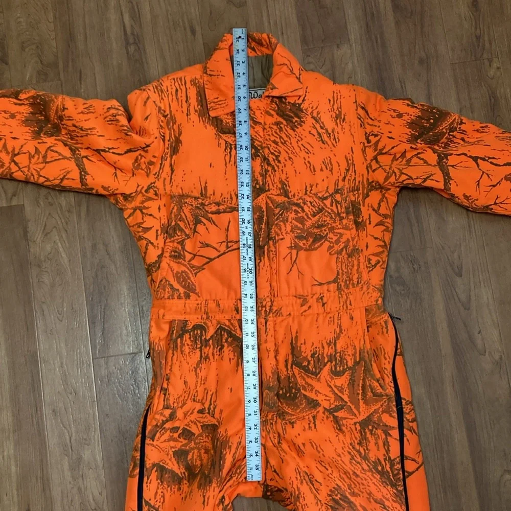 Vintage hunter orange camouflage Walls insulated coveralls medium - Picture 9 of 11